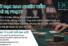 Cờ bạc bao nhiêu tiền thì bị phạt