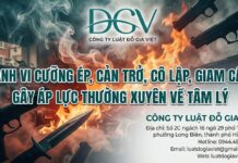 Hành vi cưỡng ép, cản trở, cô lập, giam cầm, gây áp lực thường xuyên về tâm lý