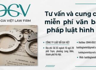 Tư vấn và cung cấp miễn phí văn bản pháp luật hình sự