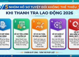 5 nhóm hồ sơ tuyệt đối không thể thiếu khi THANH TRA LAO ĐỘNG 2026