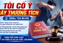 Tội cố ý gây thương tích (Điều 134 BLHS)